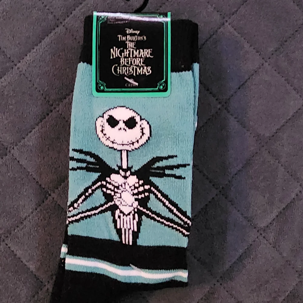 Disney Tim Burtons The Nightmare Before Christmas Socks 2 pair Size (6 1/2 -12).